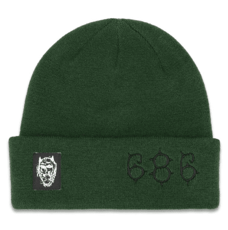 686 Cooper Moss Green Warm Knit Beanie Hat for Winter Outdoor Adventures