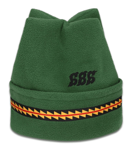 686 4 Points Warm Polyester Fleece Beanie Hat with Embroidered Logo