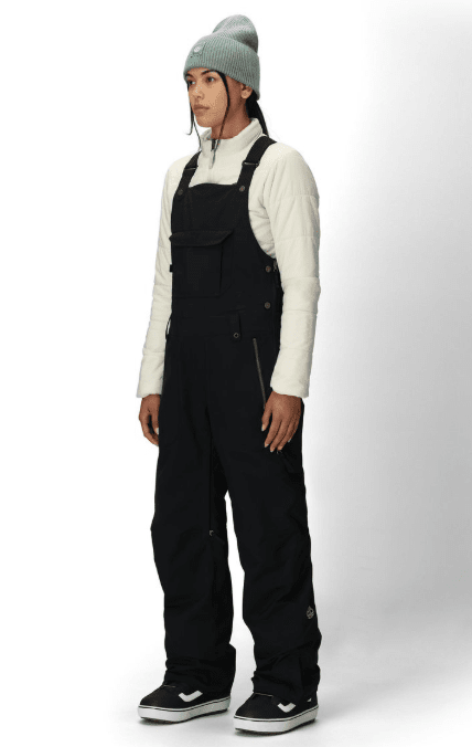 686 Women's Black Magic Insulated Waterproof Snow Bib Pants for Winter Skiing
